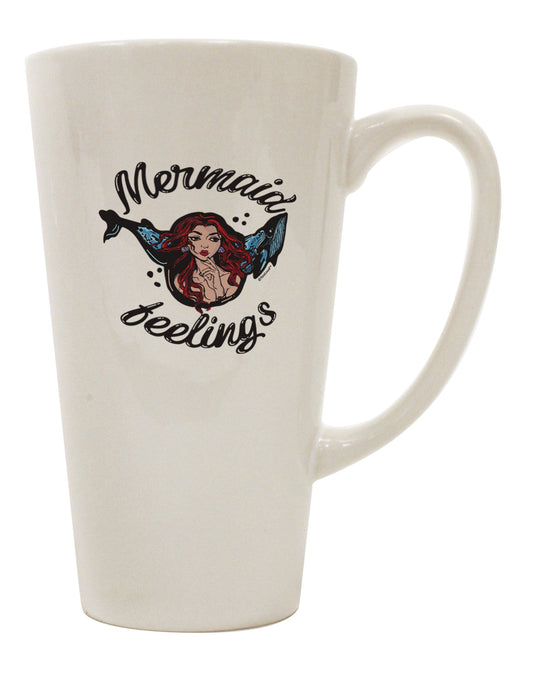 Elevate Your Coffee Experience with the Enchanting Mermaid Feelings Conical Latte Mug - TooLoud-Conical Latte Mug-TooLoud-Davson Sales