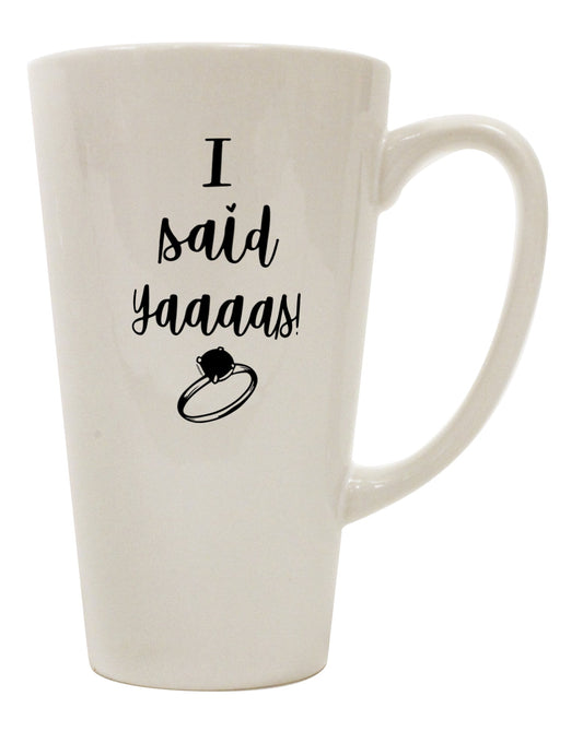 Elevate Your Coffee Experience with the Exquisite 16 Ounce Conical Latte Coffee Mug - TooLoud-Conical Latte Mug-TooLoud-Davson Sales