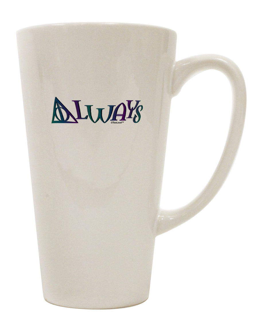 Elevate Your Coffee Experience with the Exquisite Always Magic Symbol 16 Ounce Conical Latte Coffee Mug - TooLoud-Conical Latte Mug-TooLoud-White-Davson Sales