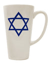 Elevate Your Coffee Experience with the Exquisite Jewish Star of David 16 Ounce Conical Latte Coffee Mug - TooLoud-Conical Latte Mug-TooLoud-White-Davson Sales