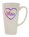 Elevate Your Coffee Experience with the Exquisite Mom Heart Design - Gradient Colors 16 Ounce Conical Latte Coffee Mug by TooLoud-Conical Latte Mug-TooLoud-White-Davson Sales