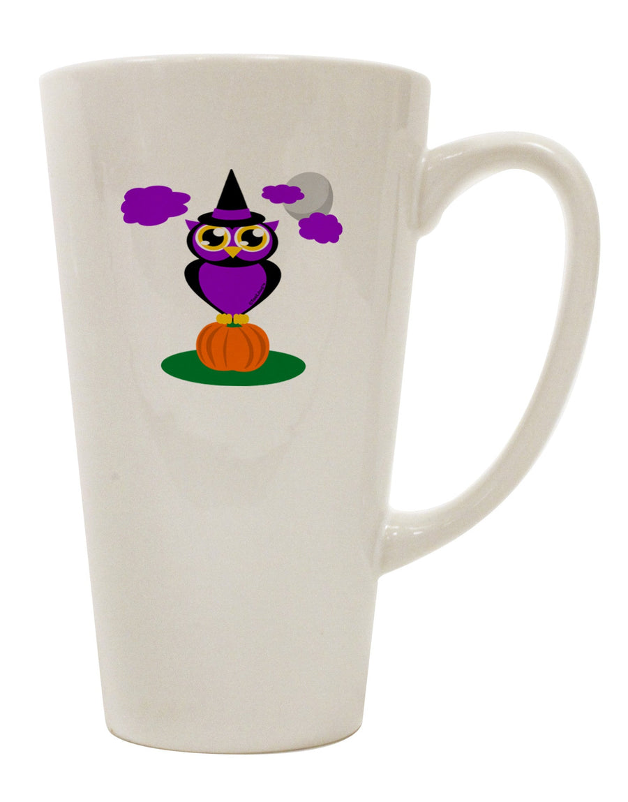 Elevate Your Coffee Experience with the Exquisite Owl Purple 16 Ounce Conical Latte Coffee Mug - TooLoud-Conical Latte Mug-TooLoud-White-Davson Sales