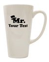 Elevate Your Coffee Experience with the Exquisite Personalized Mr Classy 16 Ounce Conical Latte Coffee Mug - TooLoud-Conical Latte Mug-TooLoud-White-Davson Sales