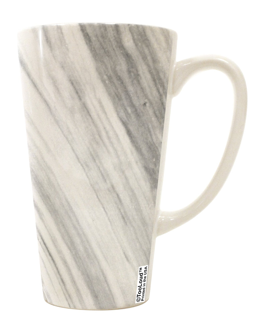 Elevate Your Coffee Experience with the Exquisite White Marble Pattern 16 Ounce Conical Latte Coffee Mug All Over Print - TooLoud-Conical Latte Mug-TooLoud-White-Davson Sales