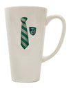 Elevate Your Coffee Experience with the Exquisite Wizard Tie Green and Silver 16 Ounce Conical Latte Coffee Mug - TooLoud-Conical Latte Mug-TooLoud-White-Davson Sales