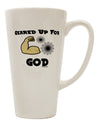 Elevate Your Coffee Experience with the Geared Up For God 16 Ounce Conical Latte Coffee Mug - TooLoud-Conical Latte Mug-TooLoud-White-Davson Sales