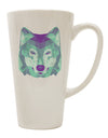 Elevate Your Coffee Experience with the Geometric Wolf Head 16 Ounce Conical Latte Coffee Mug - TooLoud-Conical Latte Mug-TooLoud-White-Davson Sales