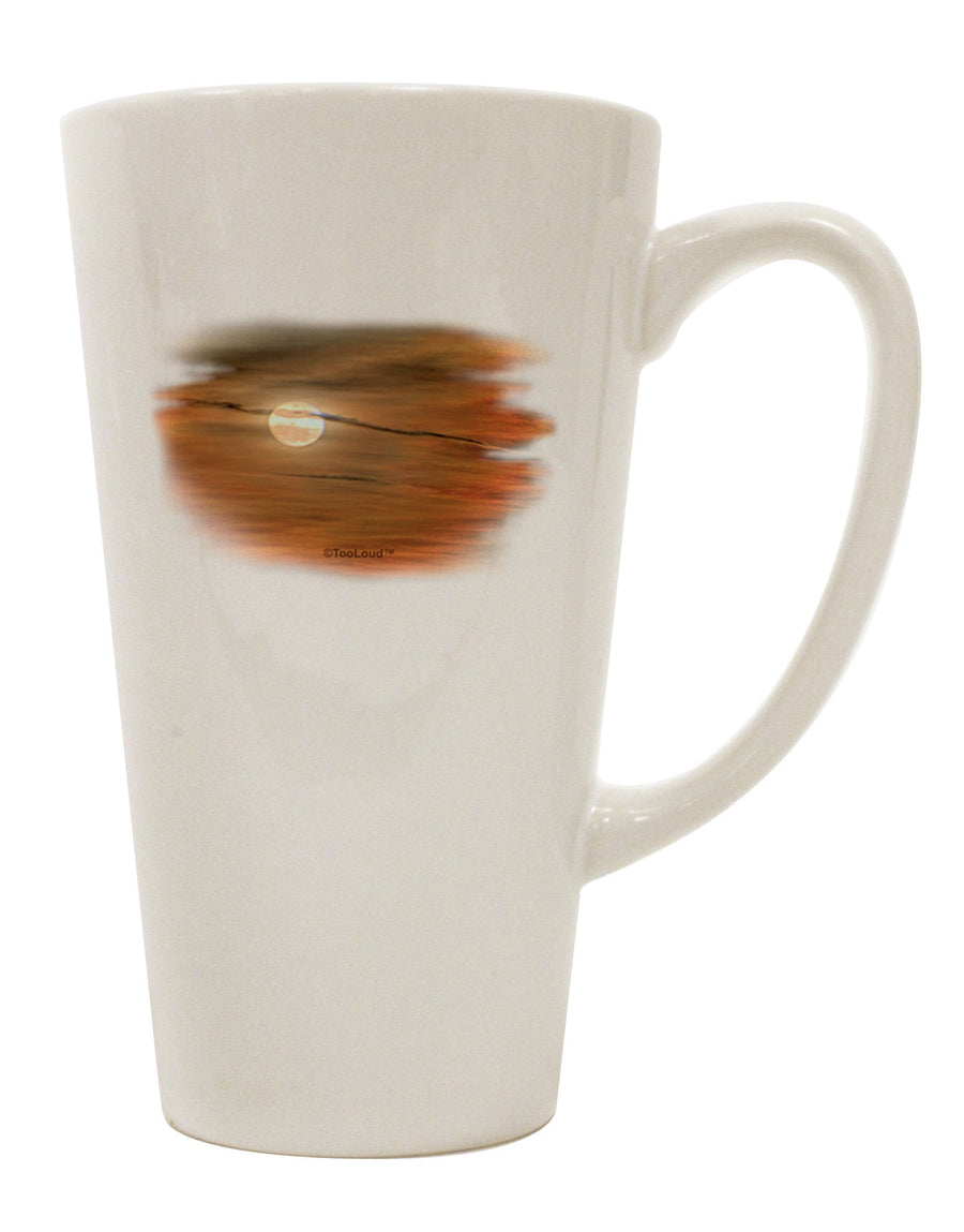 Elevate Your Coffee Experience with the Hazy Moon 16 Ounce Conical Latte Coffee Mug - TooLoud-Conical Latte Mug-TooLoud-White-Davson Sales