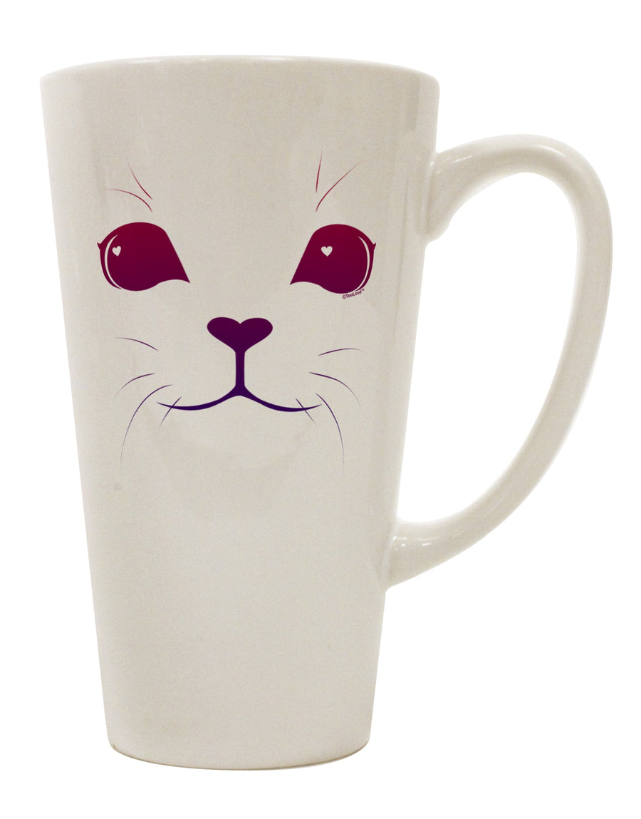 Elevate Your Coffee Experience with the Heart Kitten 16 Ounce Conical Latte Coffee Mug - TooLoud-Conical Latte Mug-TooLoud-White-Davson Sales