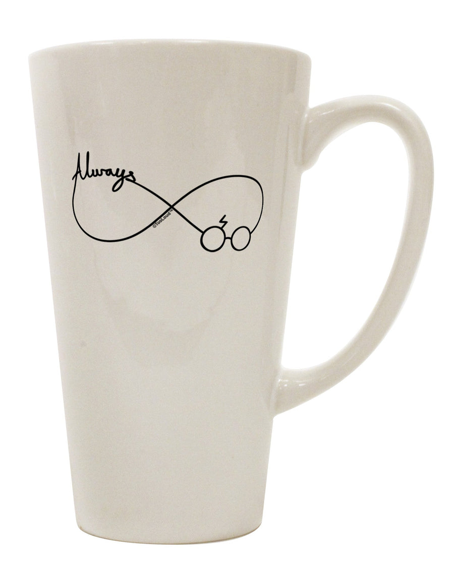 Elevate Your Coffee Experience with the Infinity Symbol Conical Latte Mug - TooLoud-Conical Latte Mug-TooLoud-White-Davson Sales