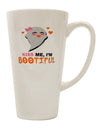 Elevate Your Coffee Experience with the Kiss Me BOOtiful Ghost Orange 16 Ounce Conical Latte Coffee Mug - TooLoud-Conical Latte Mug-TooLoud-White-Davson Sales