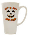 Elevate Your Coffee Experience with the Let's Get Smashed Pumpkin 16 Ounce Conical Latte Coffee Mug - TooLoud-Conical Latte Mug-TooLoud-White-Davson Sales