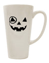 Elevate Your Coffee Experience with the Monocle Jack-o-Lantern B-W 16 Ounce Conical Latte Coffee Mug - TooLoud-Conical Latte Mug-TooLoud-White-Davson Sales