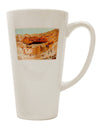 Elevate Your Coffee Experience with the Montezuma Castle Watercolor 16 Ounce Conical Latte Coffee Mug - TooLoud-Conical Latte Mug-TooLoud-White-Davson Sales