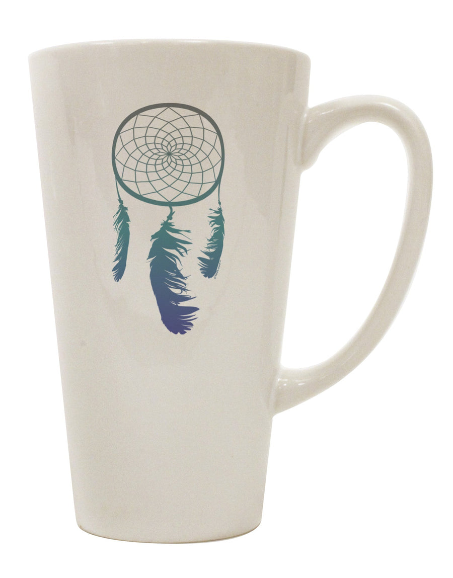 Elevate Your Coffee Experience with the Mystic Dreamcatcher 16 Ounce Conical Latte Coffee Mug - TooLoud-Conical Latte Mug-TooLoud-White-Davson Sales