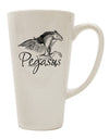 Elevate Your Coffee Experience with the Pegasus Illustration 16 Ounce Conical Latte Coffee Mug - TooLoud-Conical Latte Mug-TooLoud-White-Davson Sales