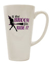 Elevate Your Coffee Experience with the Ride It Purple 16 Ounce Conical Latte Coffee Mug - TooLoud-Conical Latte Mug-TooLoud-White-Davson Sales