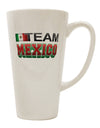 Elevate Your Coffee Experience with the Sporty Team Mexico 16 Ounce Conical Latte Coffee Mug - TooLoud-Conical Latte Mug-TooLoud-White-Davson Sales