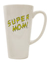 Elevate Your Coffee Experience with the Super Mom - Lightening Bolt Design 16 Ounce Conical Latte Coffee Mug by TooLoud - TooLoud-Conical Latte Mug-TooLoud-White-Davson Sales