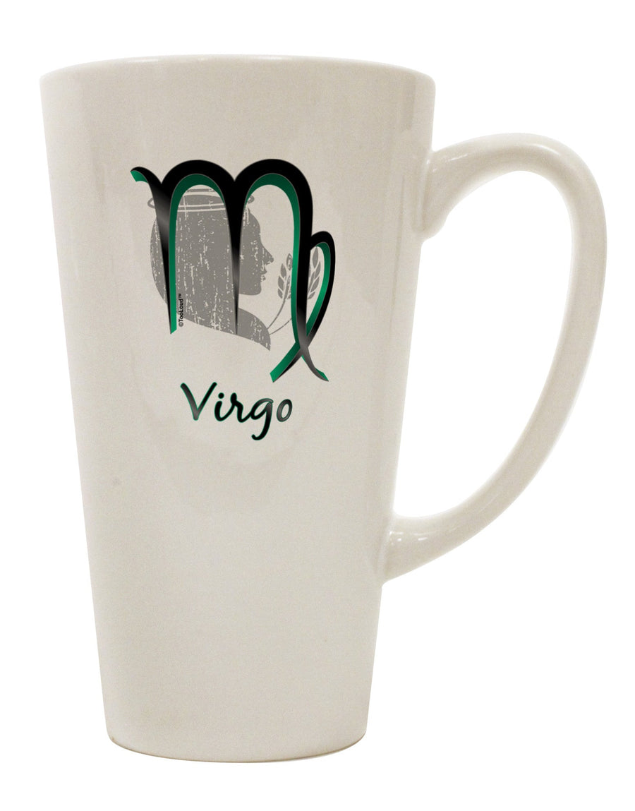 Elevate Your Coffee Experience with the Virgo Symbol 16 Ounce Conical Latte Coffee Mug - TooLoud-Conical Latte Mug-TooLoud-White-Davson Sales