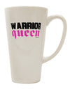 Elevate Your Coffee Experience with the Warrior Queen Pink Script 16 Ounce Conical Latte Coffee Mug - TooLoud-Conical Latte Mug-TooLoud-White-Davson Sales