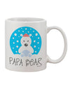 Elevate Your Drinkware Collection with the Exquisite Matching Polar Bear Family - Papa Bear Printed 11 oz Coffee Mug by TooLoud-11 OZ Coffee Mug-TooLoud-White-Davson Sales