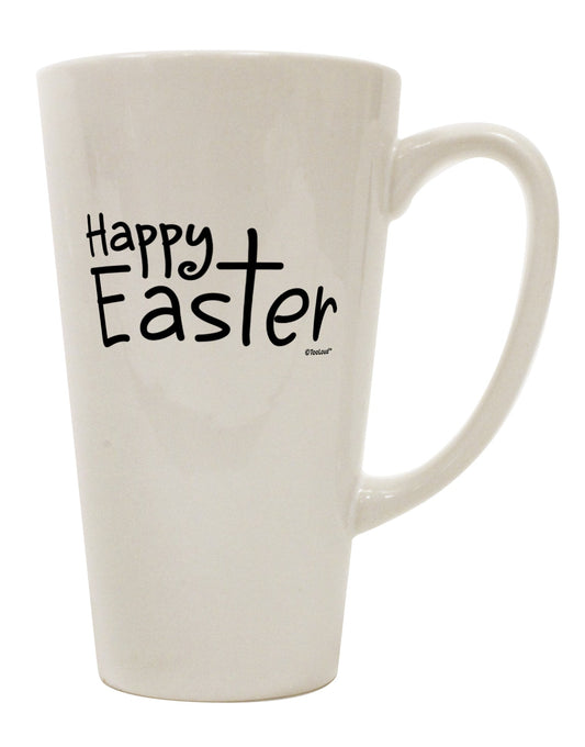Elevate Your Easter Celebration with the Exquisite Cross 16 Ounce Conical Latte Coffee Mug - TooLoud-Conical Latte Mug-TooLoud-White-Davson Sales