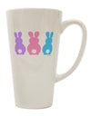 Elevate Your Easter Celebration with Three Easter Bunnies - Pastels 16 Ounce Conical Latte Coffee Mug by TooLoud - The Perfect Drinkware for Your Festive Gathering-Conical Latte Mug-TooLoud-White-Davson Sales