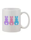 Elevate Your Easter Celebrations with Our Exquisite Pastels Printed 11 oz Coffee Mug Collection - TooLoud-11 OZ Coffee Mug-TooLoud-White-Davson Sales