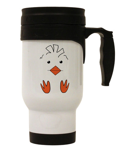 TooLoud Cute Easter Chick Face Stainless Steel 14oz Travel Mug