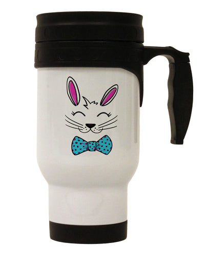 TooLoud Happy Easter Bunny Face Stainless Steel 14oz Travel Mug