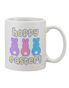 Elevate Your Easter Celebrations with the Hoppy Easter Printed 11 oz Coffee Mug - TooLoud-11 OZ Coffee Mug-TooLoud-White-Davson Sales