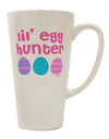 Elevate Your Easter Sipping Experience with the Delightful Lil' Egg Hunter Pink 16 Ounce Conical Latte Coffee Mug - TooLoud-Conical Latte Mug-TooLoud-White-Davson Sales