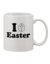 Elevate Your Easter Sipping Experience with the Exquisite I Egg Cross Easter Design Printed 11 oz Coffee Mug - TooLoud-11 OZ Coffee Mug-TooLoud-White-Davson Sales