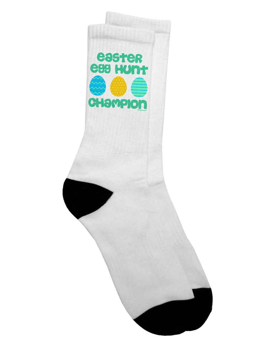 Elevate Your Easter Style with the Champion Blue and Green Adult Crew Socks - by TooLoud-Socks-TooLoud-White-Ladies-4-6-Davson Sales