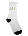 Elevate Your Easter Style with Three Exquisite Tulips Adult Crew Socks - by TooLoud-Socks-TooLoud-White-Ladies-4-6-Davson Sales