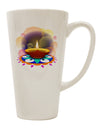 Elevate Your Festive Celebrations with the Exquisite Diya and Rangoli 16 Ounce Conical Latte Coffee Mug - TooLoud-Conical Latte Mug-TooLoud-White-Davson Sales