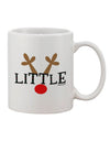 Elevate Your Festive Spirit with Our Exquisite Reindeer-themed Matching Family Christmas Design - Little Printed 11 oz Coffee Mug - TooLoud-11 OZ Coffee Mug-TooLoud-White-Davson Sales