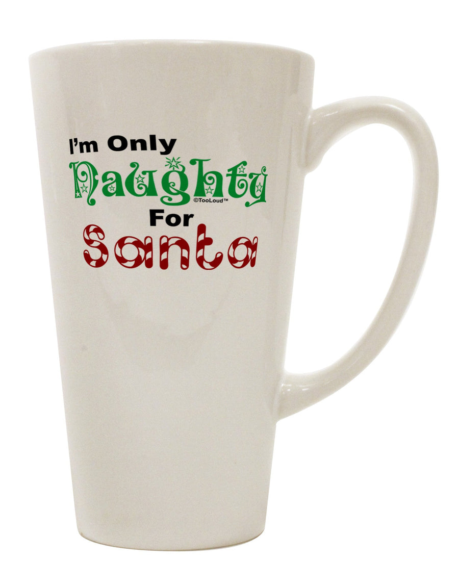 Elevate Your Festive Spirit with the 16 Ounce Conical Latte Coffee Mug - TooLoud-Conical Latte Mug-TooLoud-White-Davson Sales