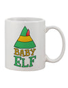 Elevate Your Holiday Spirit with the Exquisite Elf Family - Baby Elf Printed 11 oz Coffee Mug by TooLoud-11 OZ Coffee Mug-TooLoud-White-Davson Sales