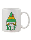 Elevate Your Holiday Spirit with the Exquisite Elf Family - Little Elf Printed 11 oz Coffee Mug by TooLoud-11 OZ Coffee Mug-TooLoud-White-Davson Sales