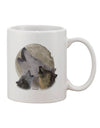 Elevate Your Morning Brew Experience with the Exquisite Three Wolves Howling at the Moon Printed 11 oz Coffee Mug - TooLoud-11 OZ Coffee Mug-TooLoud-White-Davson Sales