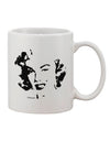 Elevate Your Morning Brew with the Exquisite Marilyn Cutout Design Printed 11 oz Coffee Mug - TooLoud-11 OZ Coffee Mug-TooLoud-White-Davson Sales