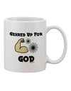 Elevate Your Morning Ritual with the Geared Up For God Printed 11 oz Coffee Mug - TooLoud-11 OZ Coffee Mug-TooLoud-White-Davson Sales