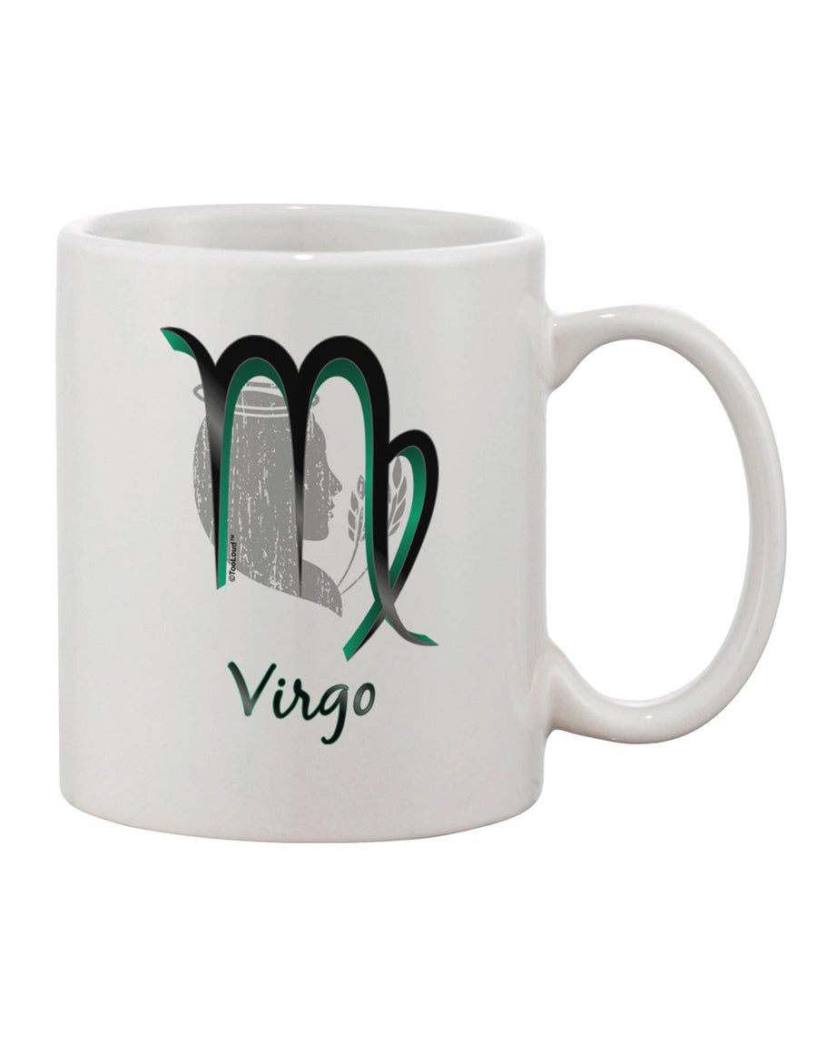 Elevate Your Morning Ritual with the Virgo Symbol Printed 11 oz Coffee Mug - TooLoud-11 OZ Coffee Mug-TooLoud-White-Davson Sales