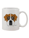 Elevate Your Morning Routine with the Exquisite Boxer Dog Printed 11 oz Coffee Mug - TooLoud-11 OZ Coffee Mug-TooLoud-White-Davson Sales