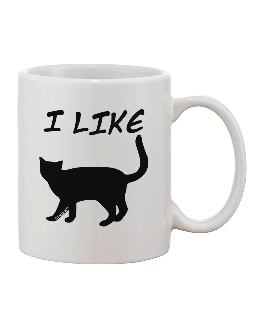 Elevate Your Morning Routine with the Exquisite Cat Silhouette Design Printed 11 oz Coffee Mug - TooLoud-11 OZ Coffee Mug-TooLoud-White-Davson Sales