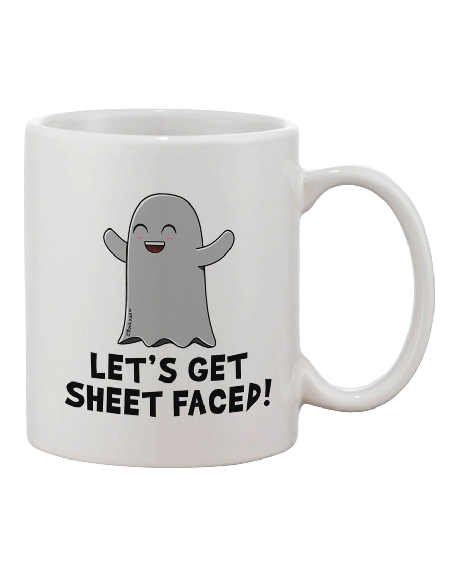 Elevate Your Morning Routine with the Let's Get Sheet Faced Printed 11 oz Coffee Mug - TooLoud-11 OZ Coffee Mug-TooLoud-White-Davson Sales