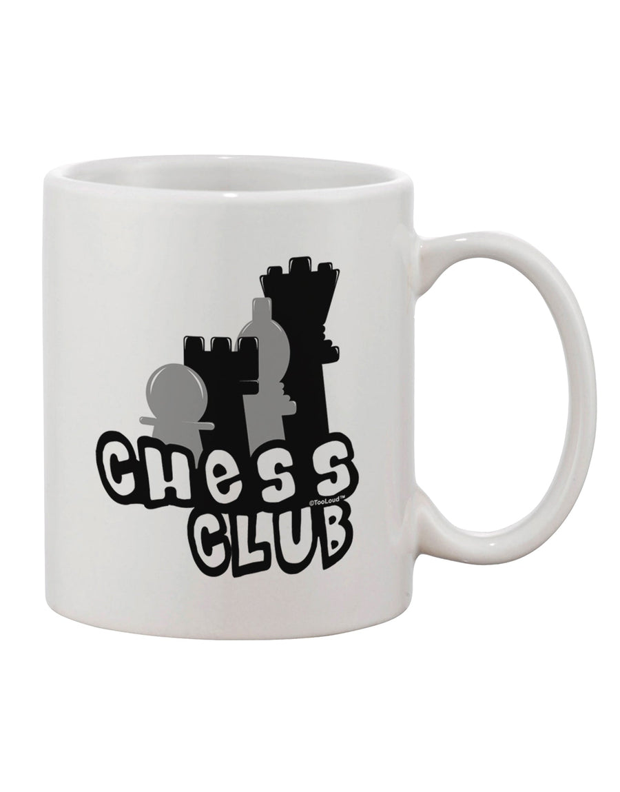 Elevate Your Sipping Experience with the Chess Club Printed 11 oz Coffee Mug - TooLoud-11 OZ Coffee Mug-TooLoud-White-Davson Sales