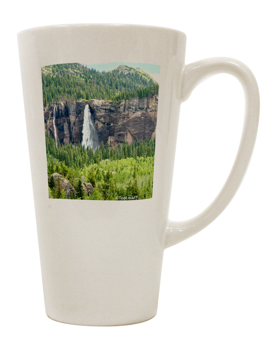 Elevate Your Sipping Experience with the Exquisite Cliffs Nature 16 Ounce Conical Latte Coffee Mug - TooLoud-Conical Latte Mug-TooLoud-White-Davson Sales